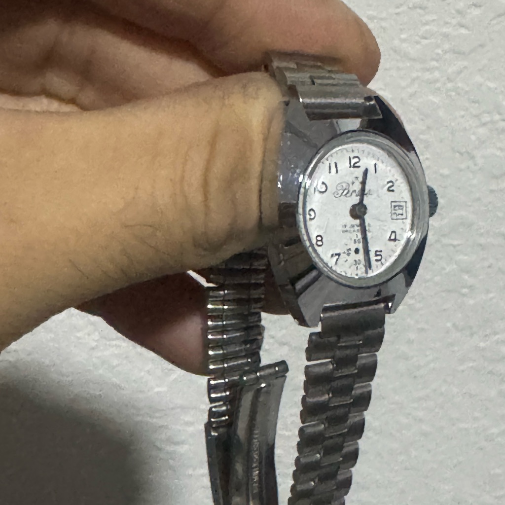 Vintage Ladies Perseo Watch With Stainless Steel Belt
